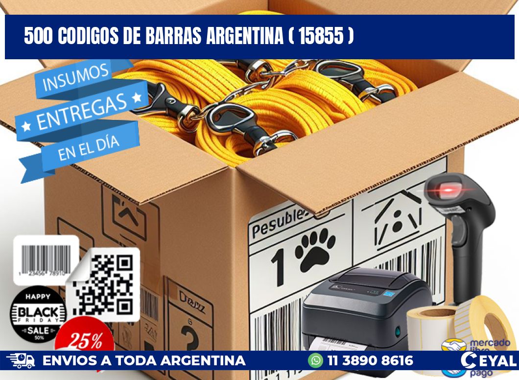 500 codigos de barras argentina ( 15855 )