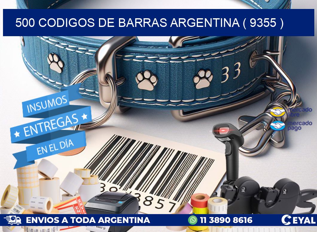 500 codigos de barras argentina ( 9355 )