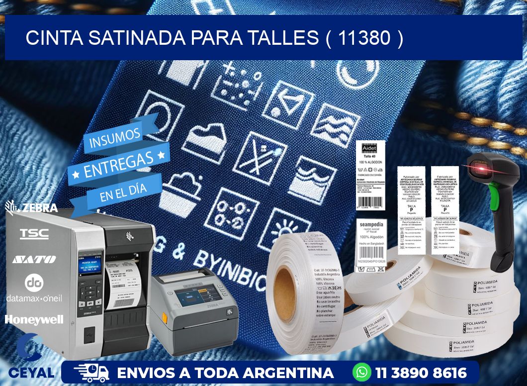 CINTA SATINADA PARA TALLES ( 11380 )