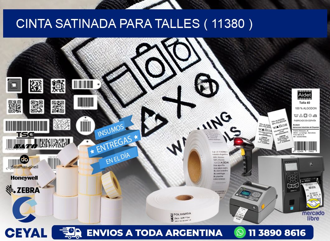 CINTA SATINADA PARA TALLES ( 11380 )