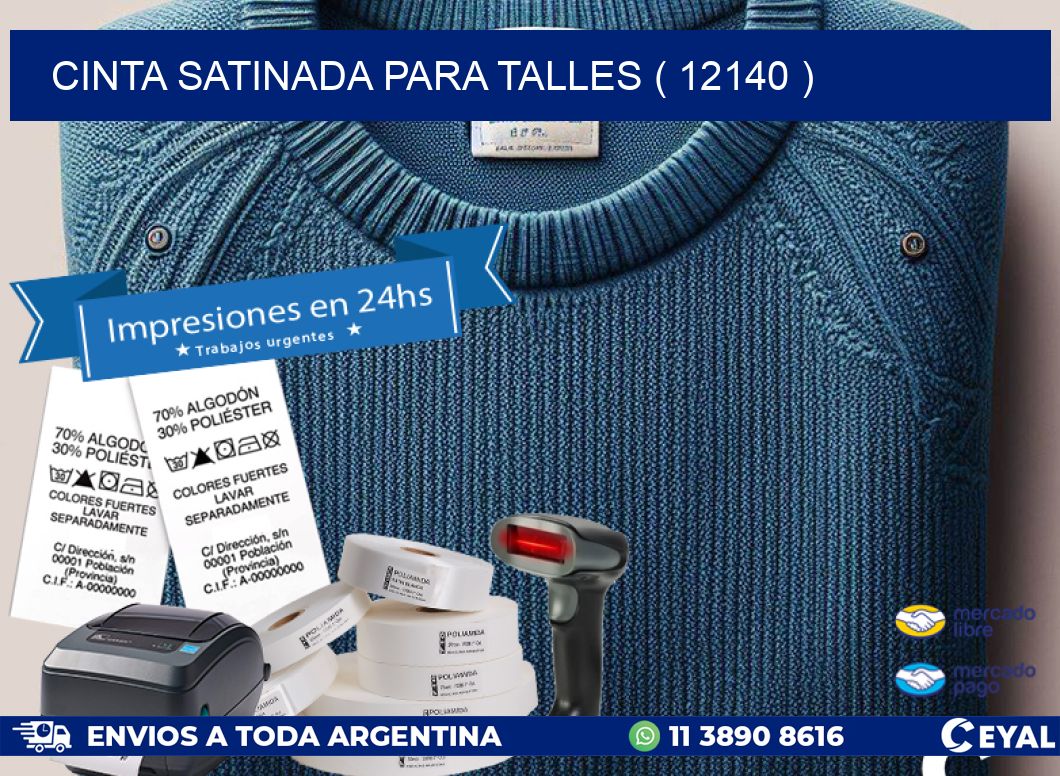 CINTA SATINADA PARA TALLES ( 12140 )