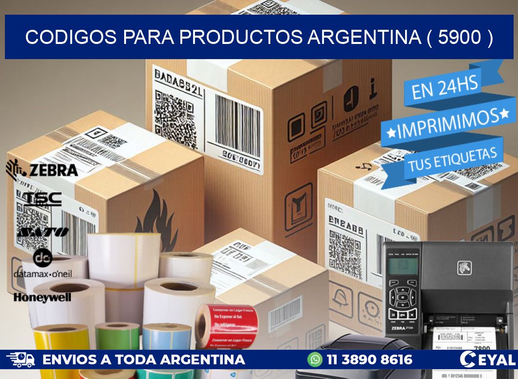 CODIGOS PARA PRODUCTOS ARGENTINA ( 5900 )