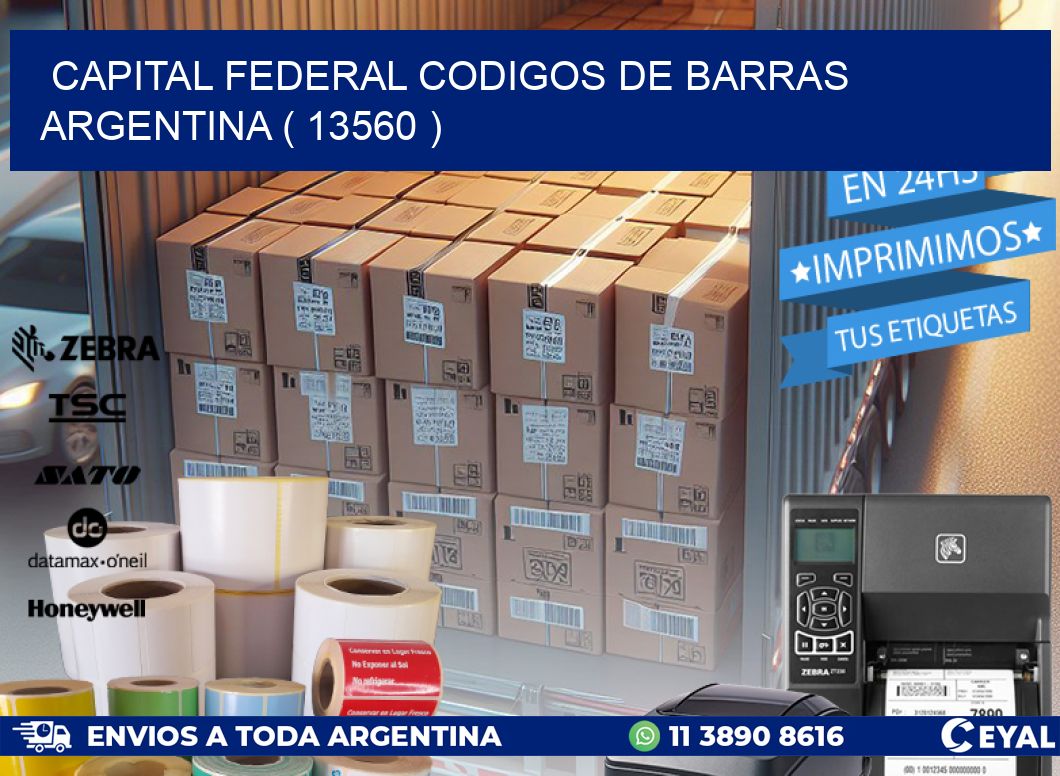 Capital federal codigos de barras argentina ( 13560 )