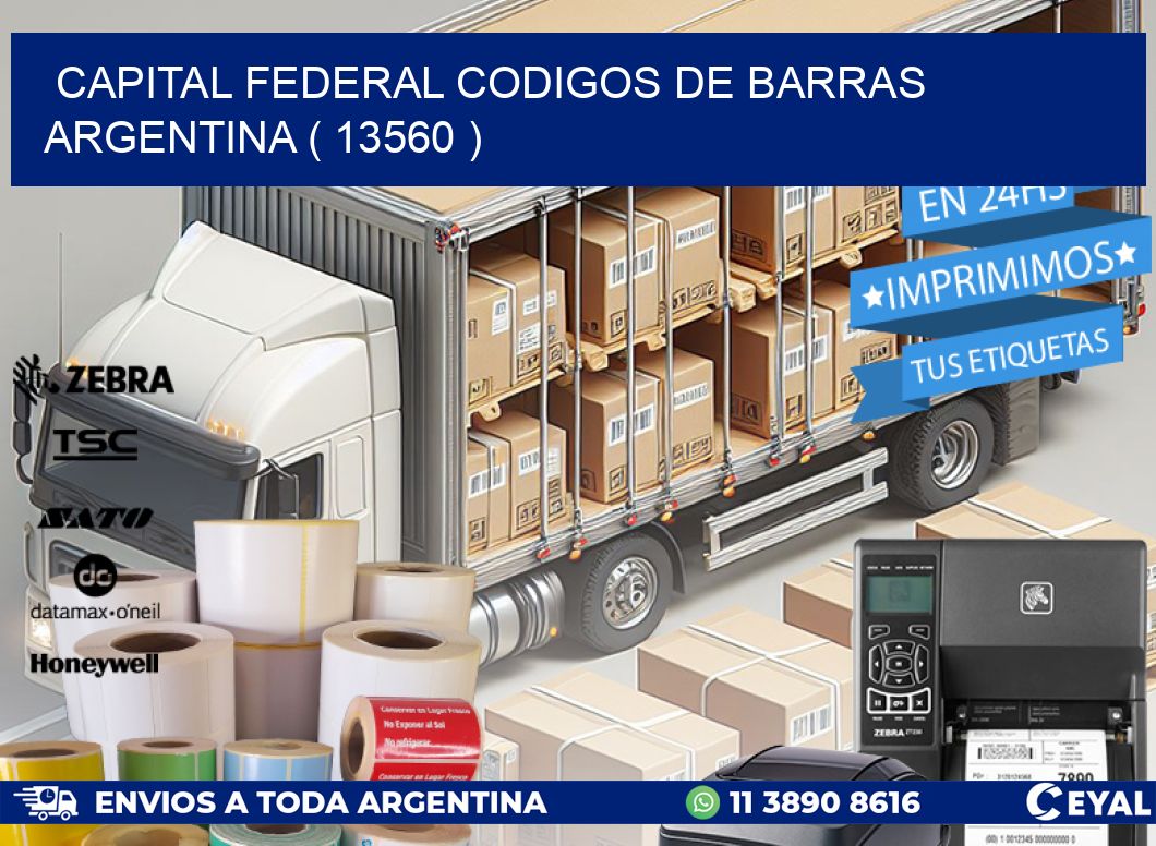 Capital federal codigos de barras argentina ( 13560 )