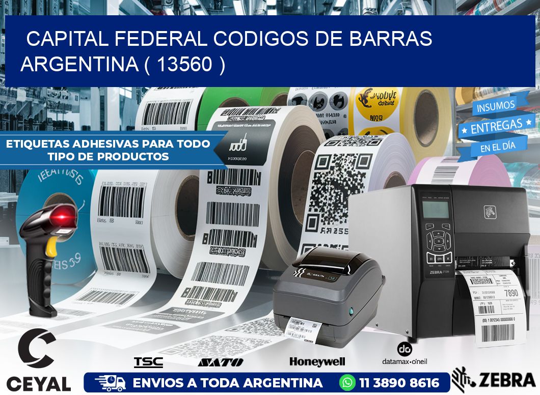 Capital federal codigos de barras argentina ( 13560 )