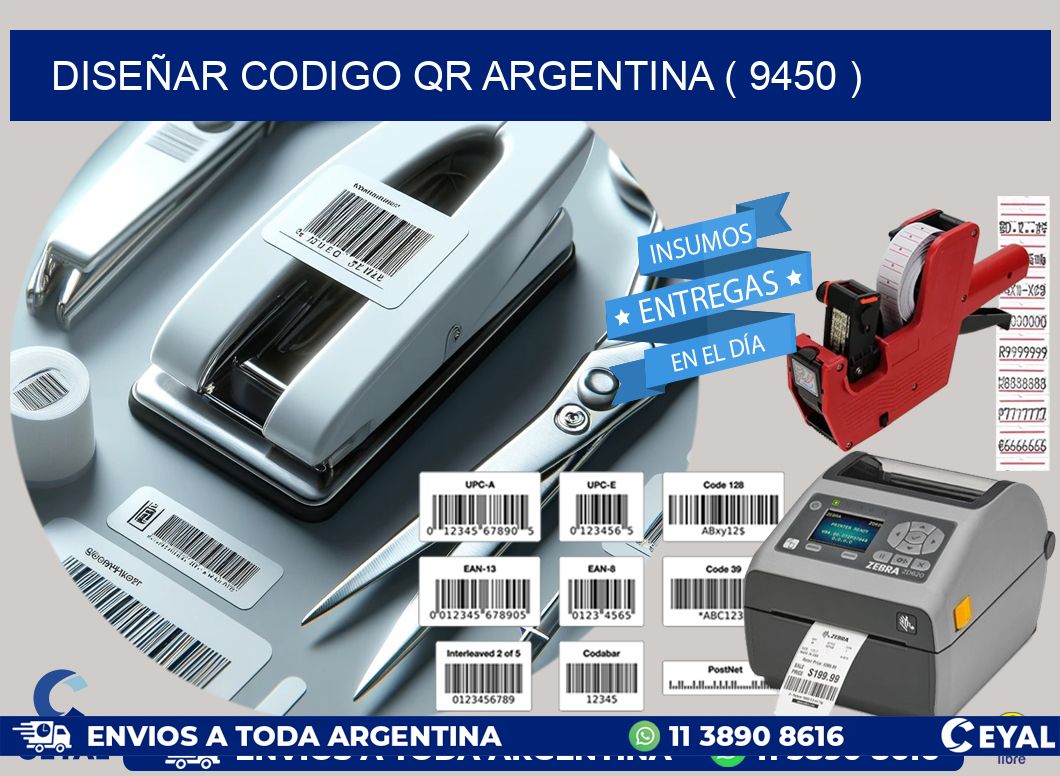 DISEÑAR CODIGO QR ARGENTINA ( 9450 )