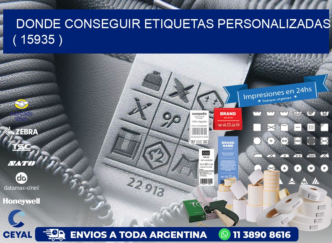 DONDE CONSEGUIR ETIQUETAS PERSONALIZADAS ( 15935 )