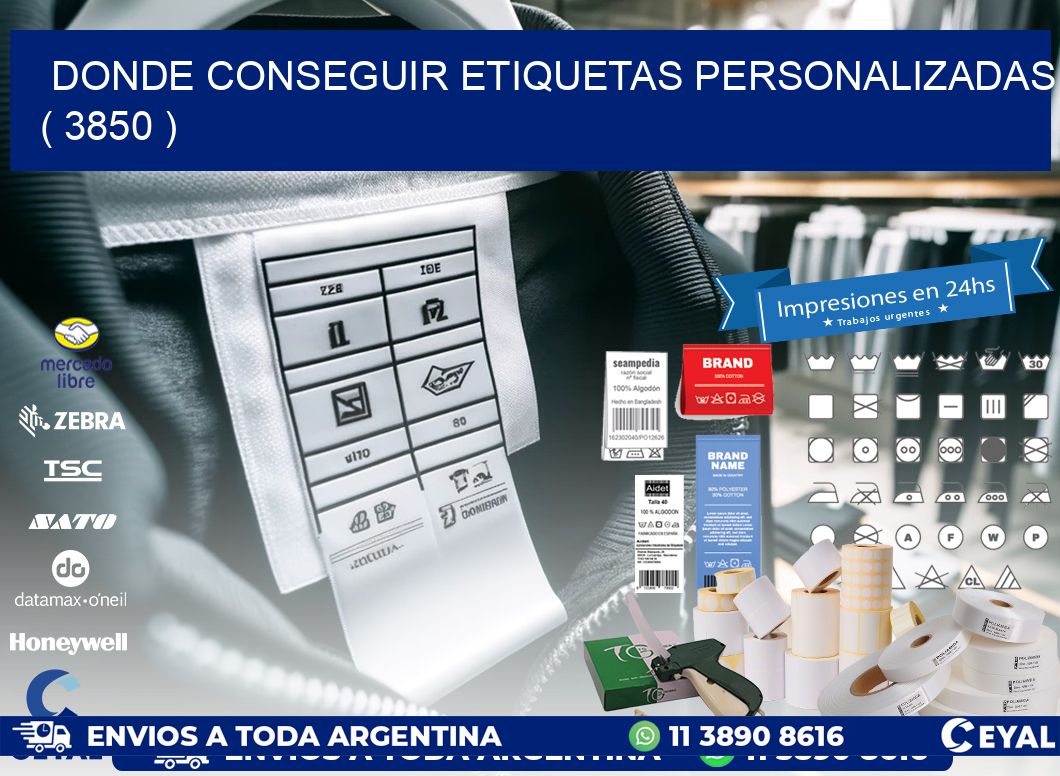 DONDE CONSEGUIR ETIQUETAS PERSONALIZADAS ( 3850 )