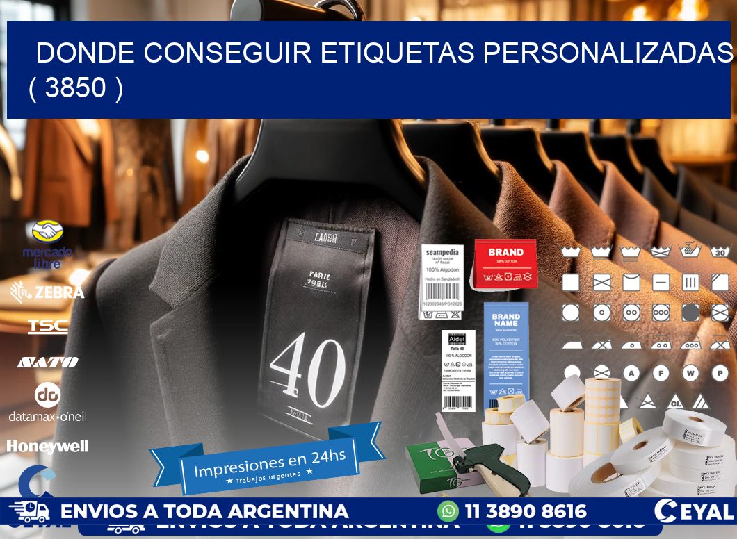 DONDE CONSEGUIR ETIQUETAS PERSONALIZADAS ( 3850 )