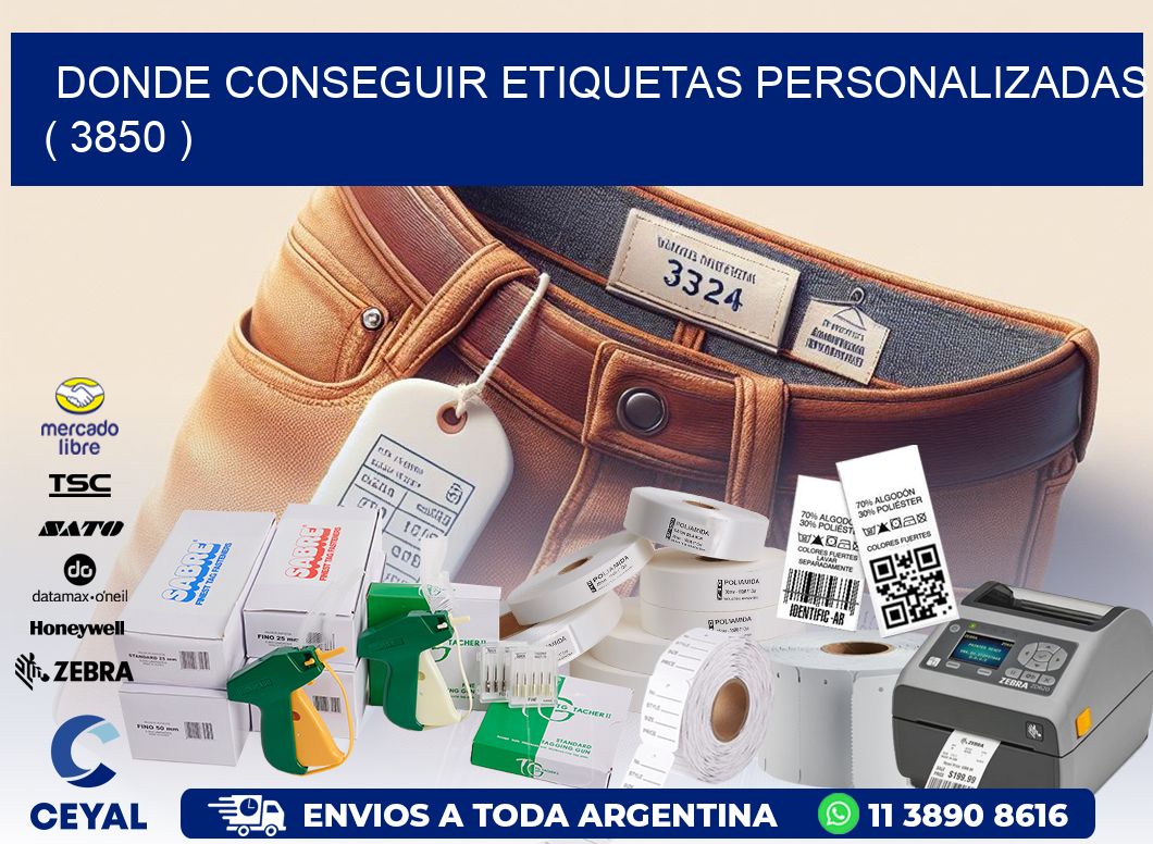 DONDE CONSEGUIR ETIQUETAS PERSONALIZADAS ( 3850 )