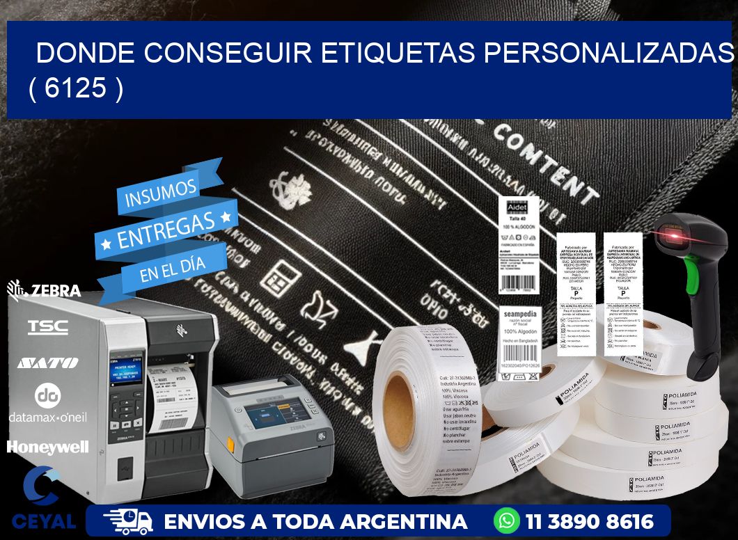 DONDE CONSEGUIR ETIQUETAS PERSONALIZADAS ( 6125 )