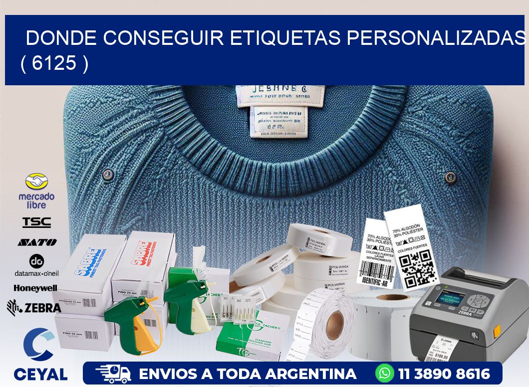DONDE CONSEGUIR ETIQUETAS PERSONALIZADAS ( 6125 )