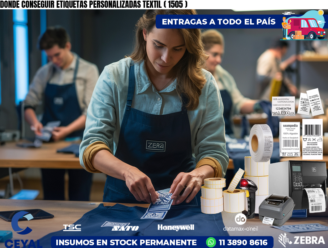 DONDE CONSEGUIR ETIQUETAS PERSONALIZADAS TEXTIL ( 1505 )