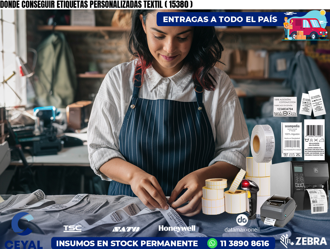 DONDE CONSEGUIR ETIQUETAS PERSONALIZADAS TEXTIL ( 15380 )
