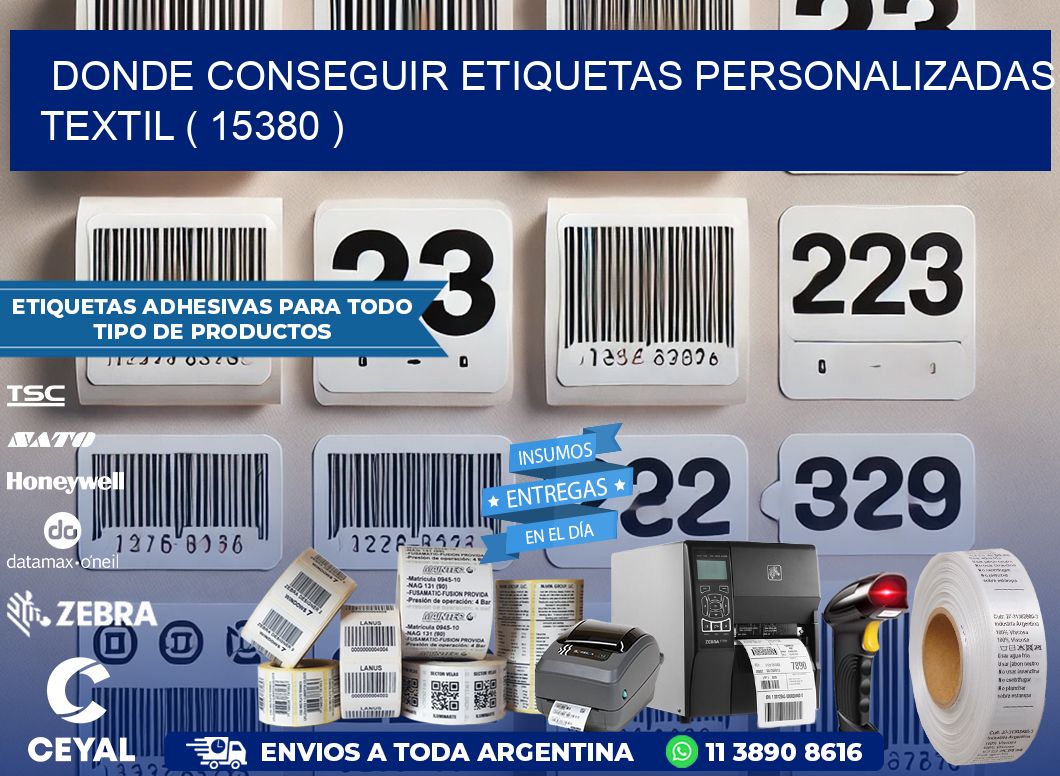 DONDE CONSEGUIR ETIQUETAS PERSONALIZADAS TEXTIL ( 15380 )