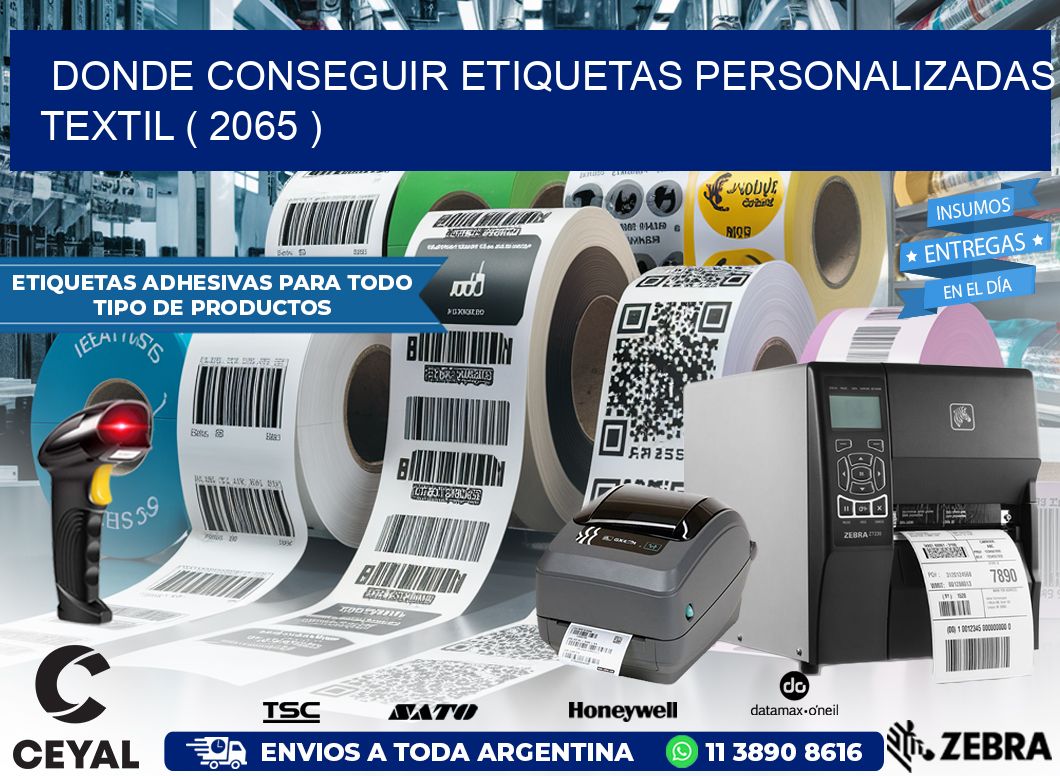 DONDE CONSEGUIR ETIQUETAS PERSONALIZADAS TEXTIL ( 2065 )