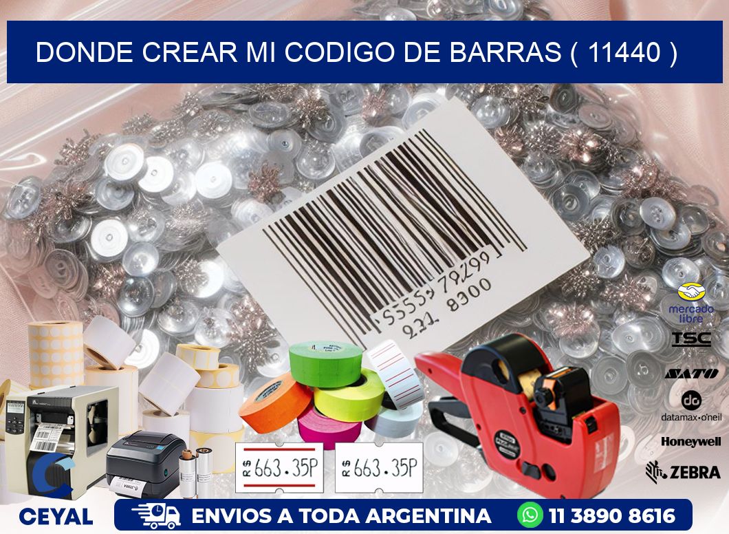DONDE CREAR MI CODIGO DE BARRAS ( 11440 )