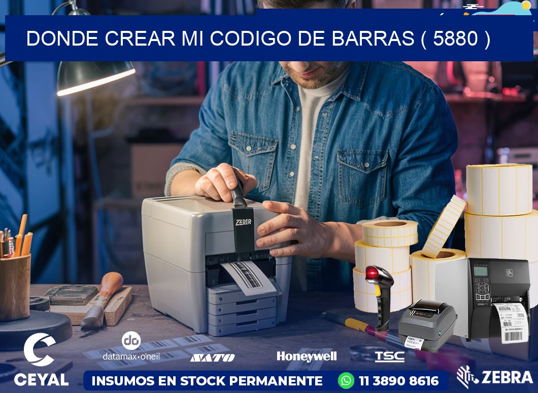 DONDE CREAR MI CODIGO DE BARRAS ( 5880 )
