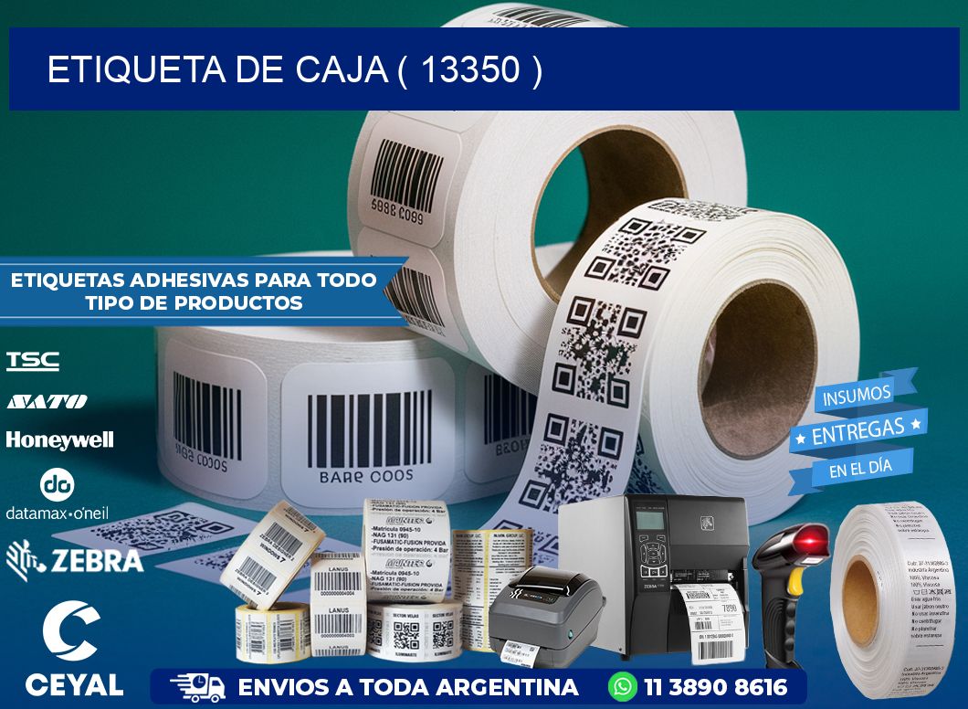 ETIQUETA DE CAJA ( 13350 )