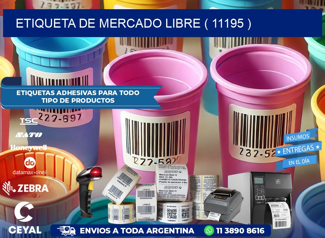 ETIQUETA DE MERCADO LIBRE ( 11195 )