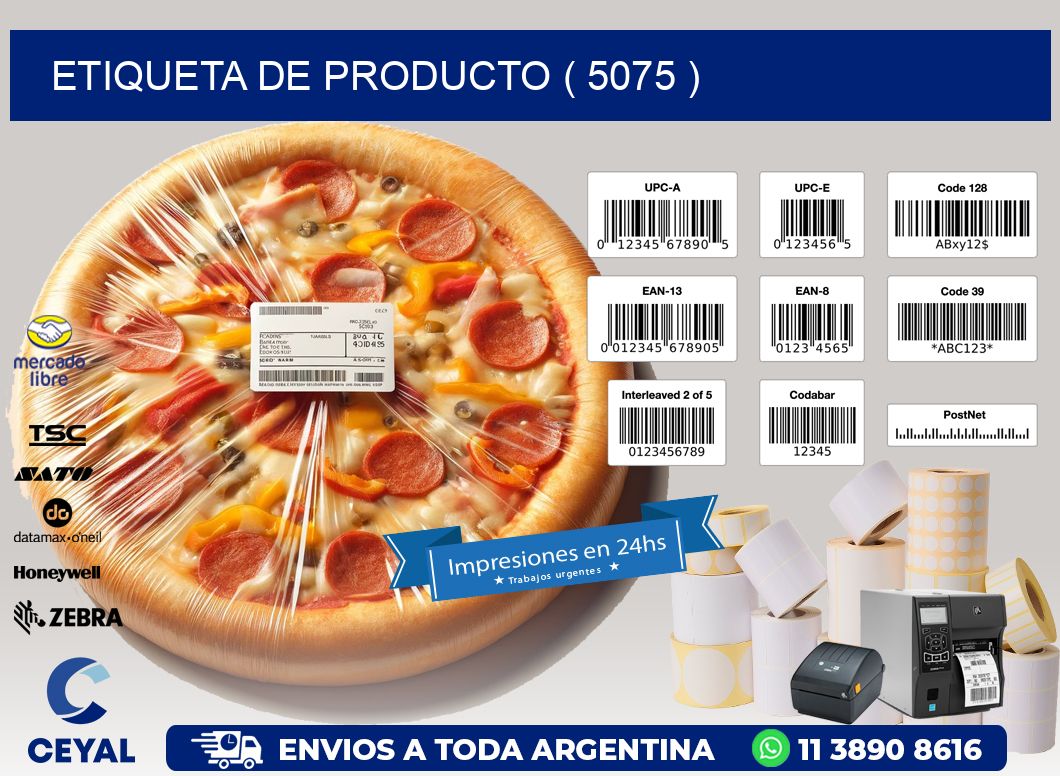 ETIQUETA DE PRODUCTO ( 5075 )