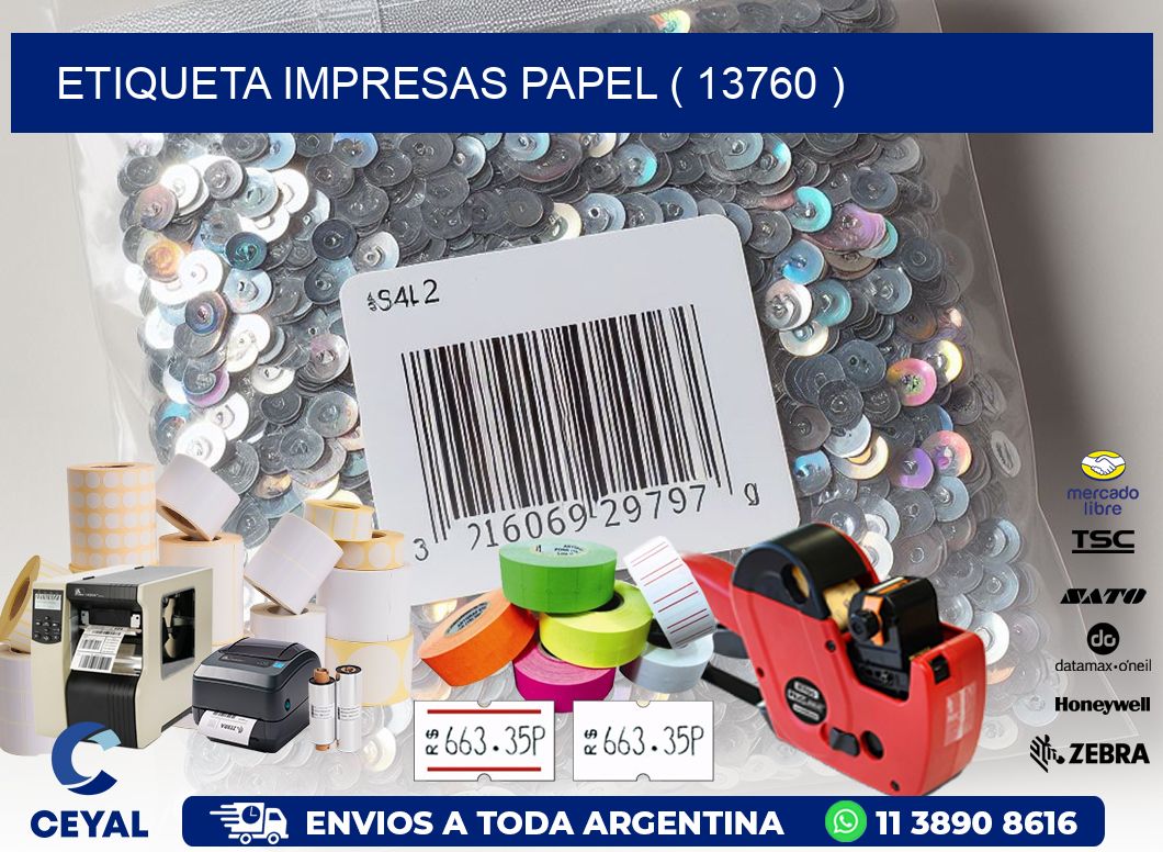 ETIQUETA IMPRESAS PAPEL ( 13760 )