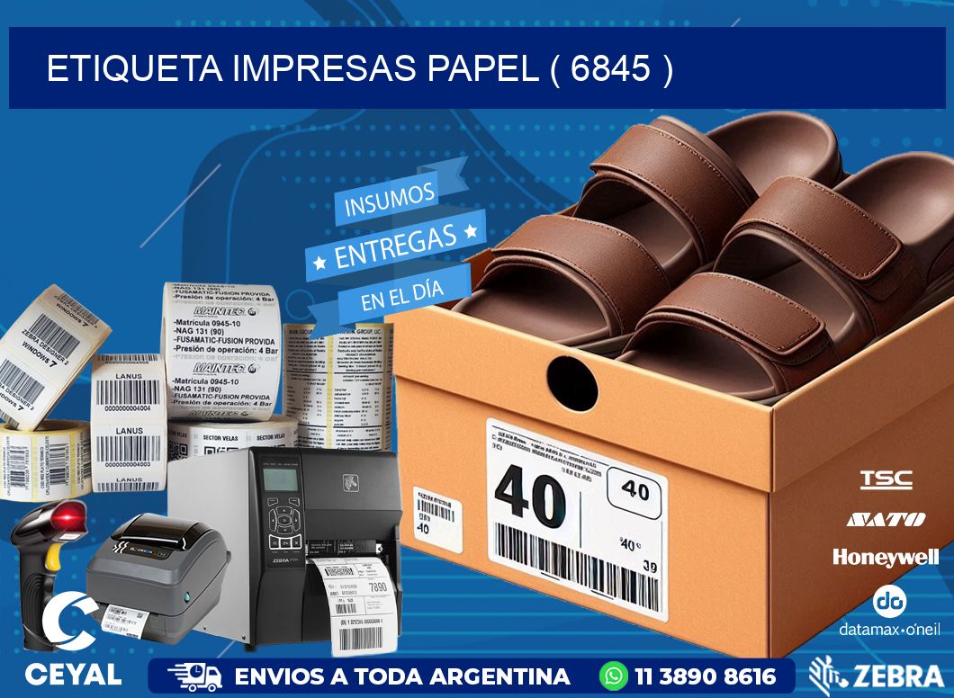 ETIQUETA IMPRESAS PAPEL ( 6845 )