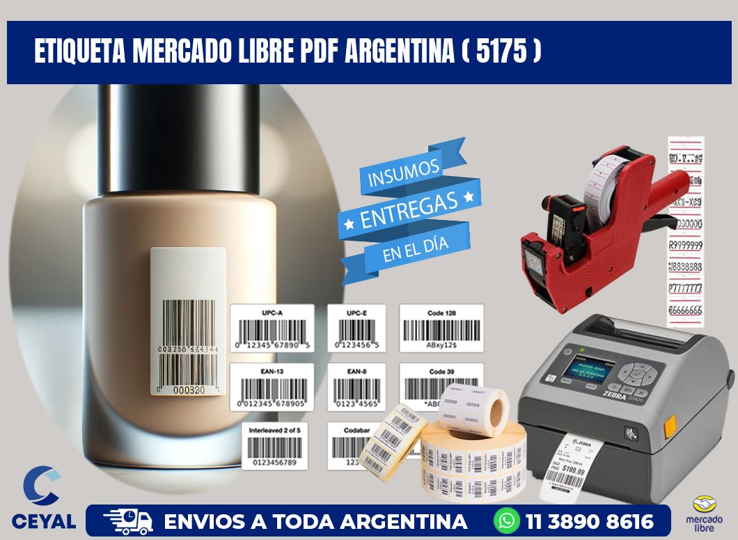 ETIQUETA MERCADO LIBRE PDF ARGENTINA ( 5175 )
