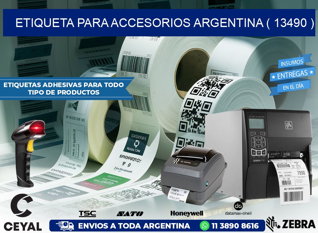 ETIQUETA PARA ACCESORIOS ARGENTINA ( 13490 )