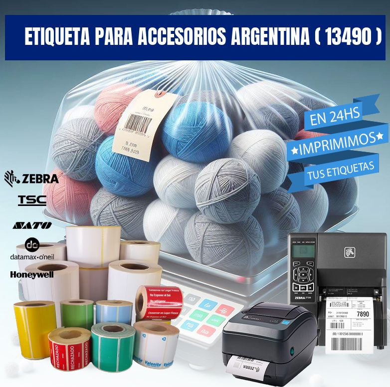 ETIQUETA PARA ACCESORIOS ARGENTINA ( 13490 )