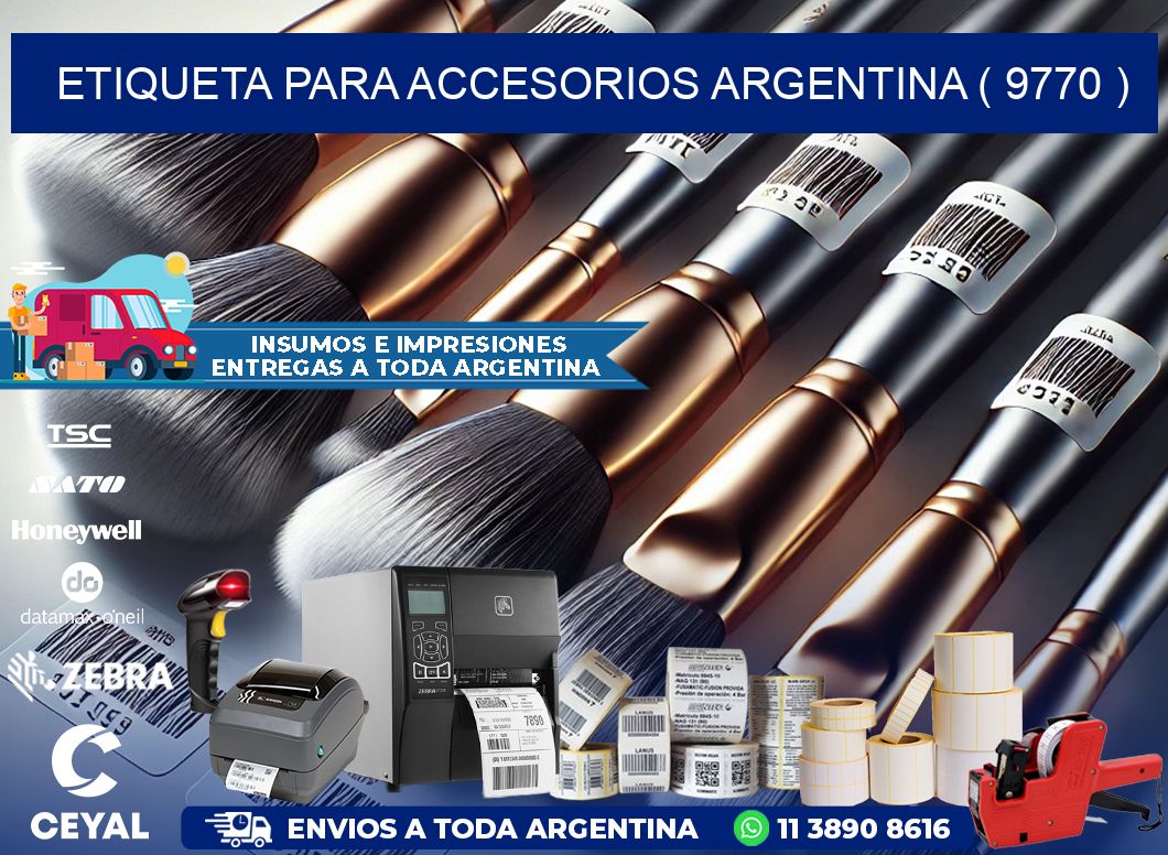 ETIQUETA PARA ACCESORIOS ARGENTINA ( 9770 )