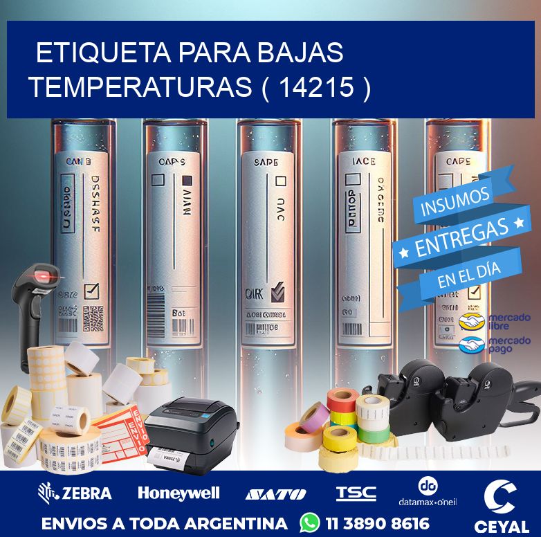 ETIQUETA PARA BAJAS TEMPERATURAS ( 14215 )