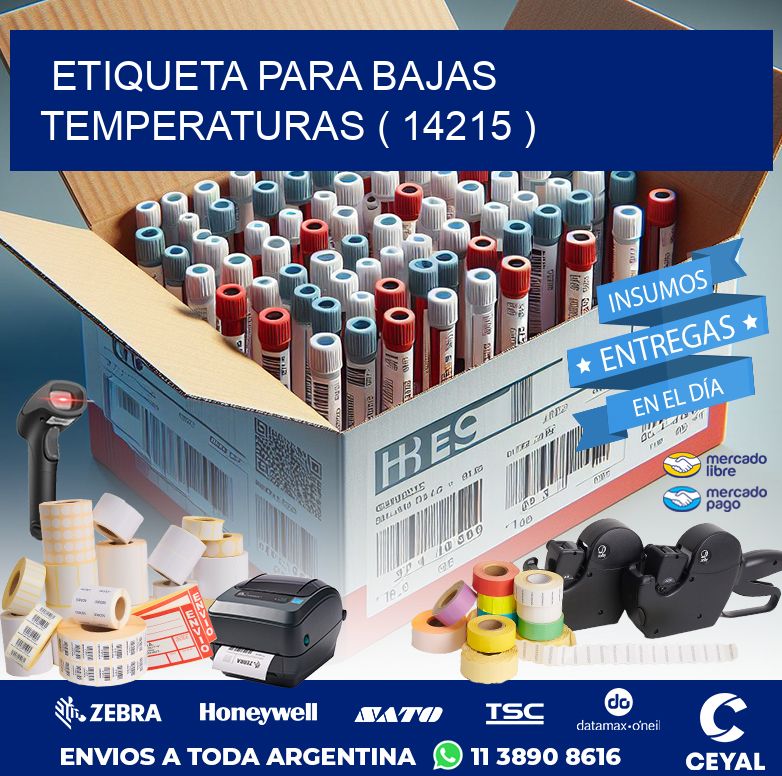 ETIQUETA PARA BAJAS TEMPERATURAS ( 14215 )