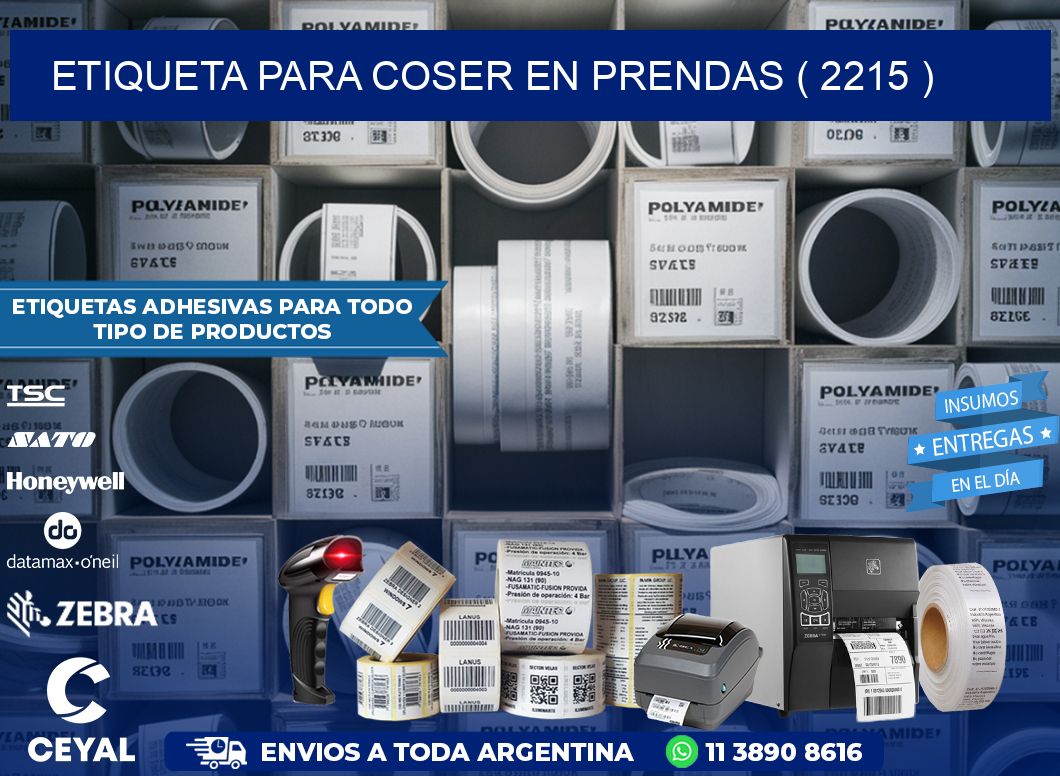 ETIQUETA PARA COSER EN PRENDAS ( 2215 )