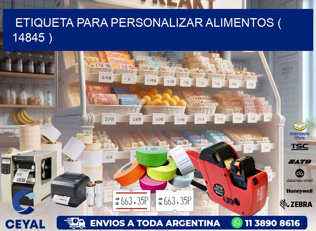 ETIQUETA PARA PERSONALIZAR ALIMENTOS ( 14845 )