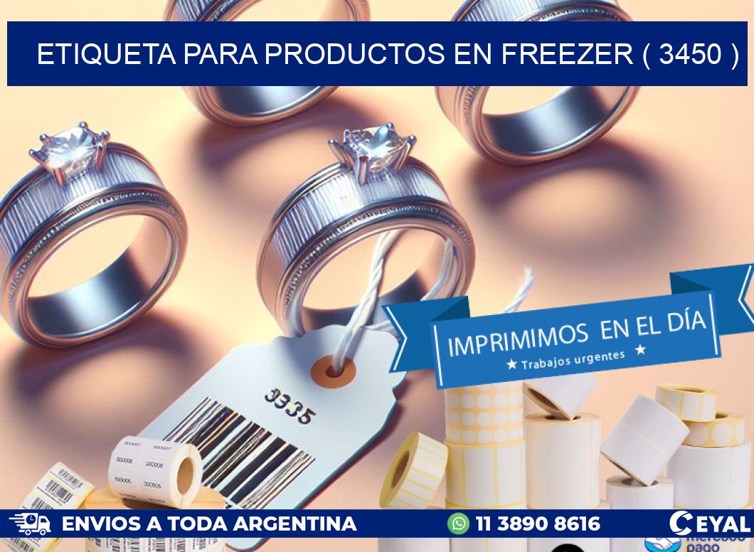 ETIQUETA PARA PRODUCTOS EN FREEZER ( 3450 )