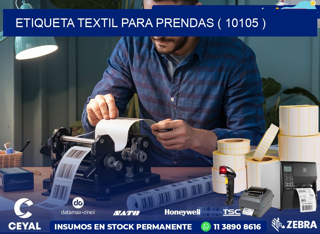 ETIQUETA TEXTIL PARA PRENDAS ( 10105 )