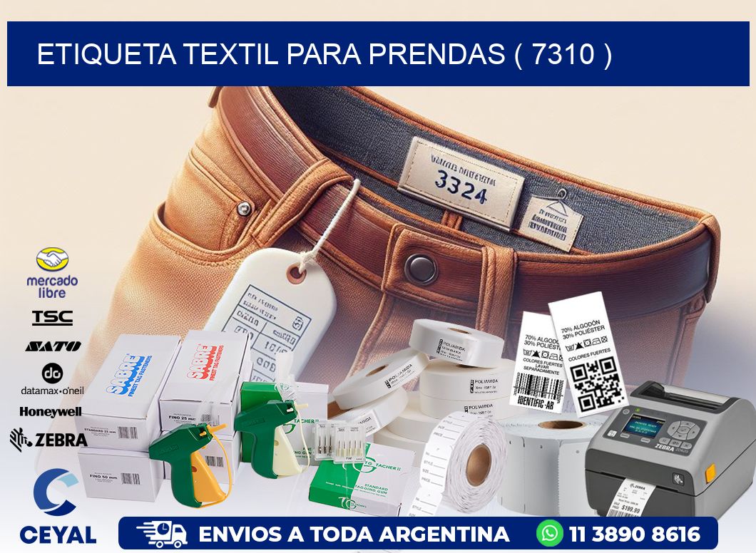 ETIQUETA TEXTIL PARA PRENDAS ( 7310 )