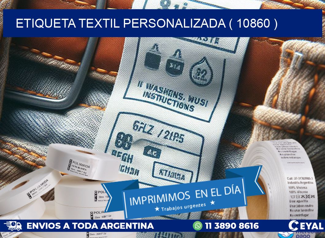 ETIQUETA TEXTIL PERSONALIZADA ( 10860 )