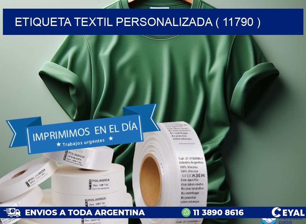 ETIQUETA TEXTIL PERSONALIZADA ( 11790 )