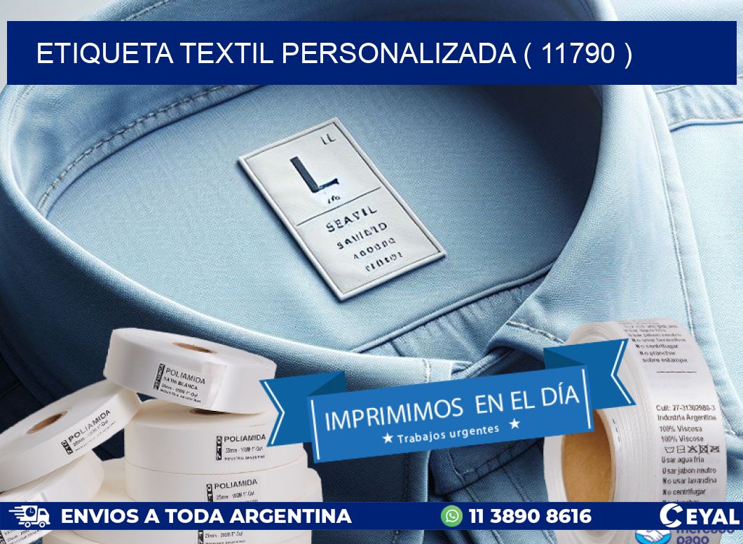 ETIQUETA TEXTIL PERSONALIZADA ( 11790 )