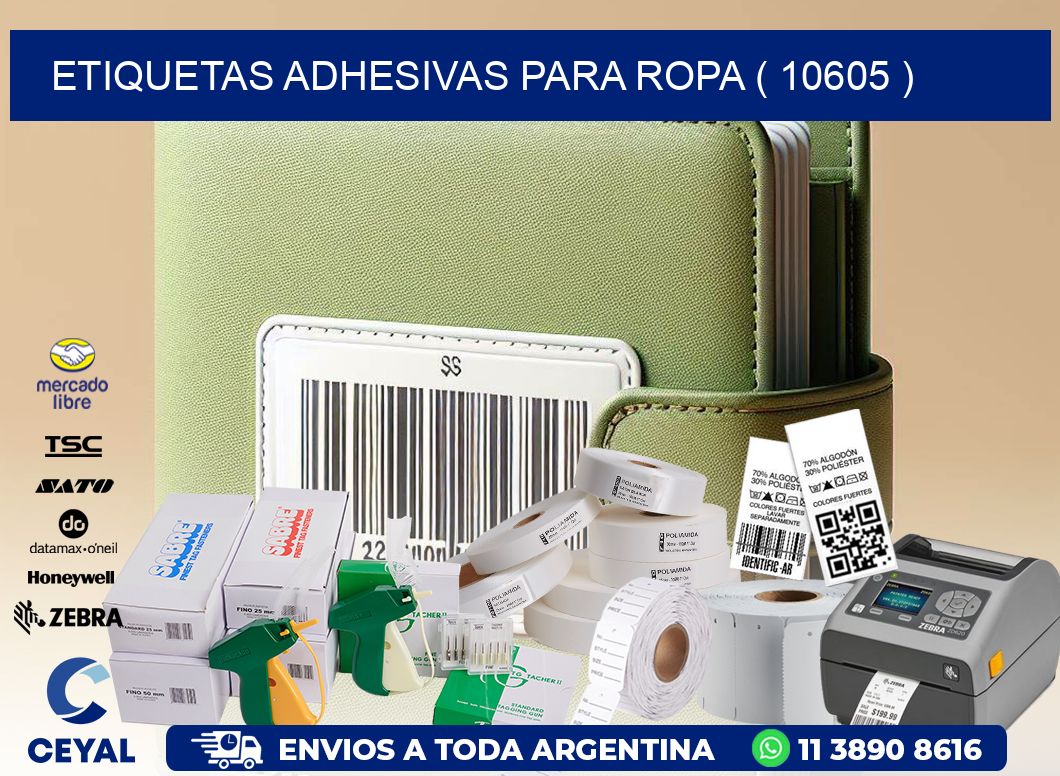 ETIQUETAS ADHESIVAS PARA ROPA ( 10605 )