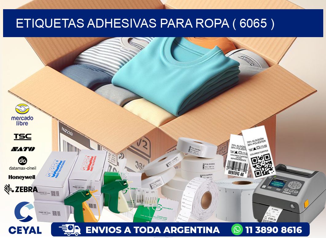 ETIQUETAS ADHESIVAS PARA ROPA ( 6065 )