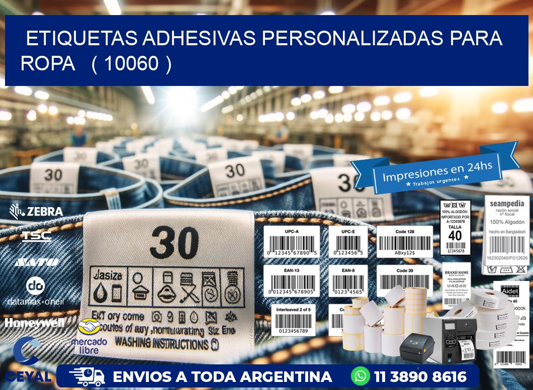 ETIQUETAS ADHESIVAS PERSONALIZADAS PARA ROPA   ( 10060 )