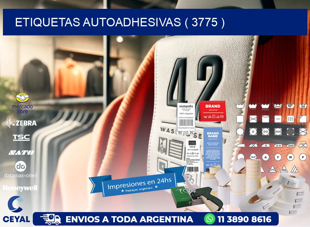 ETIQUETAS AUTOADHESIVAS ( 3775 )