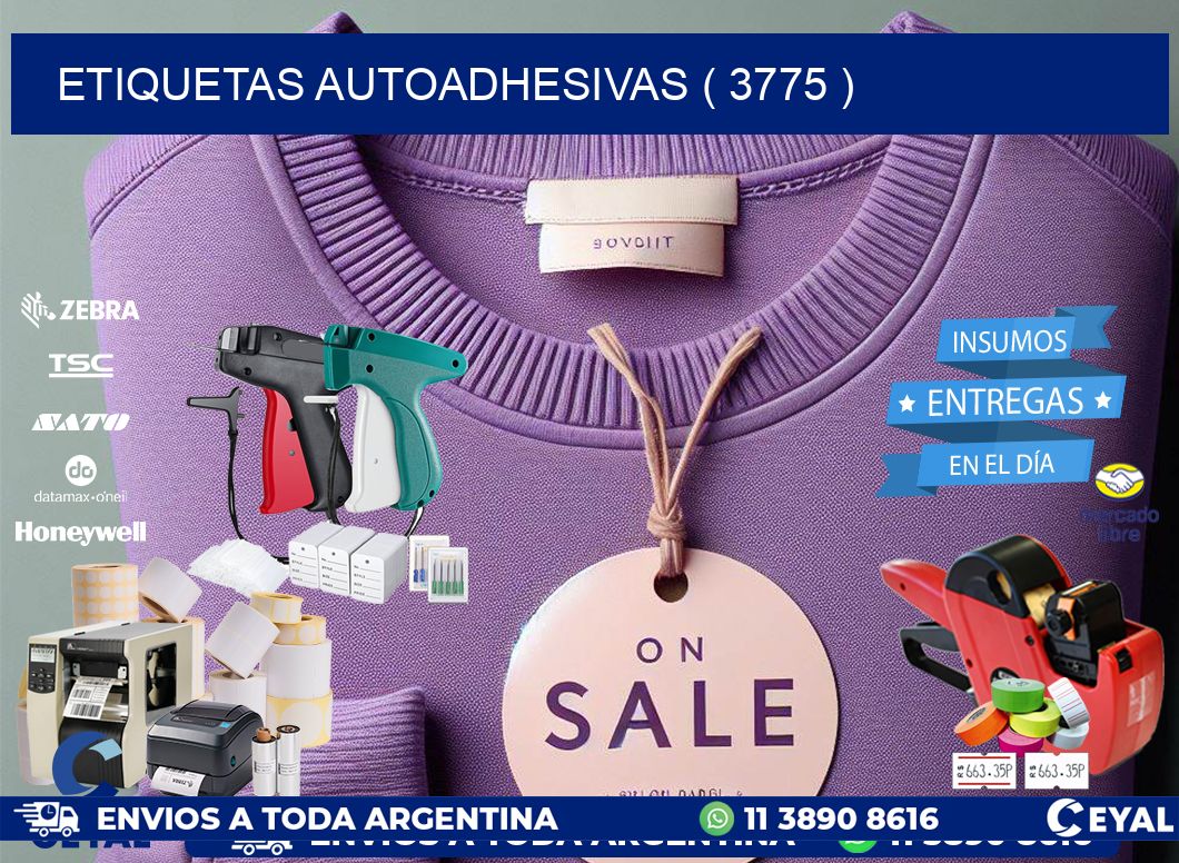 ETIQUETAS AUTOADHESIVAS ( 3775 )