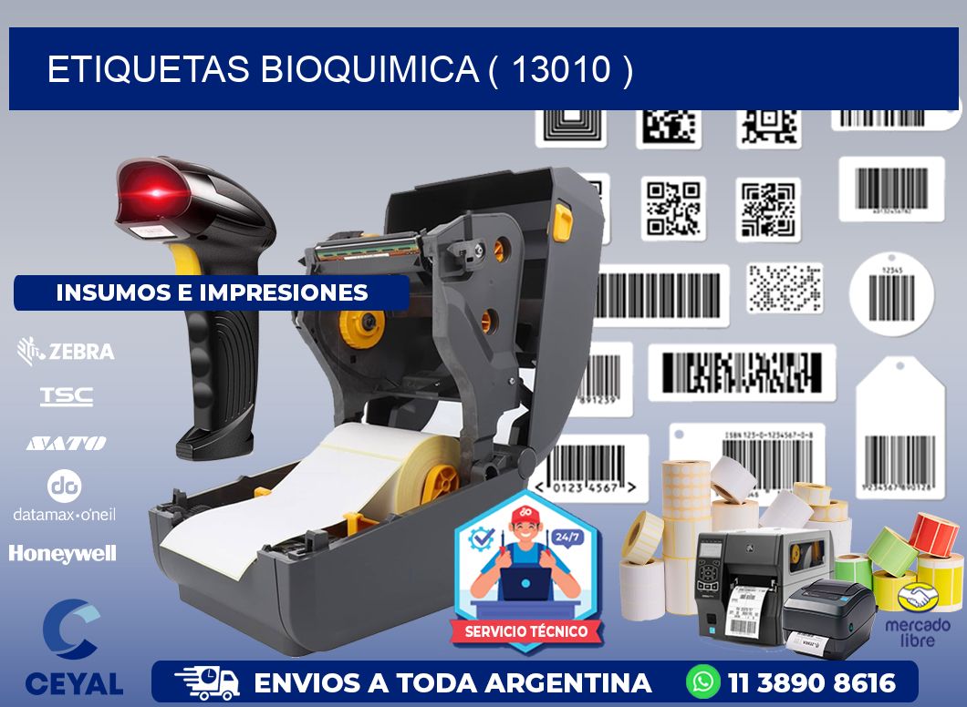 ETIQUETAS BIOQUIMICA ( 13010 )
