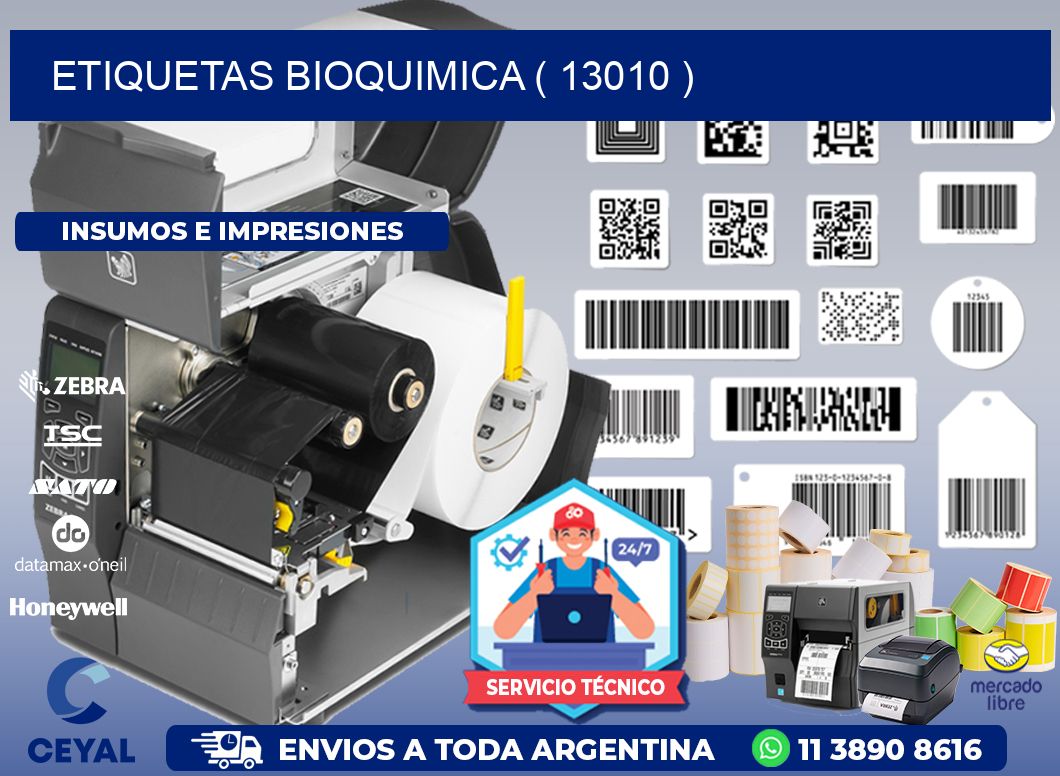 ETIQUETAS BIOQUIMICA ( 13010 )