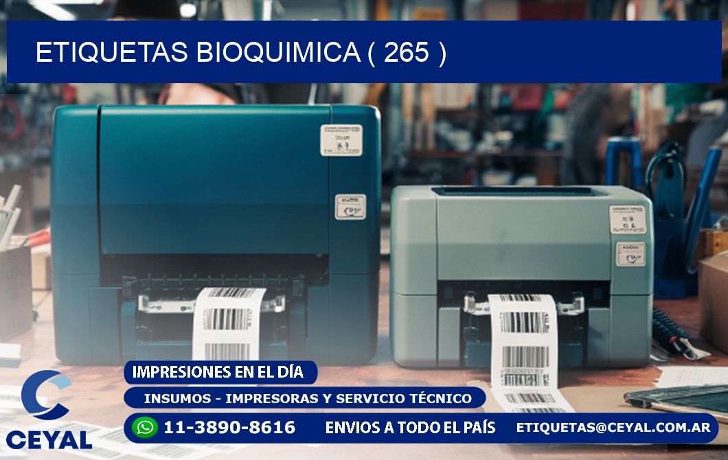 ETIQUETAS BIOQUIMICA ( 265 )