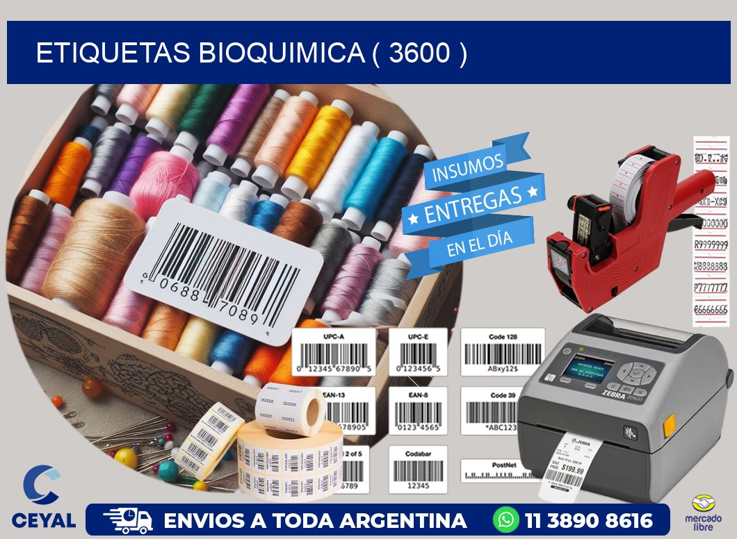 ETIQUETAS BIOQUIMICA ( 3600 )